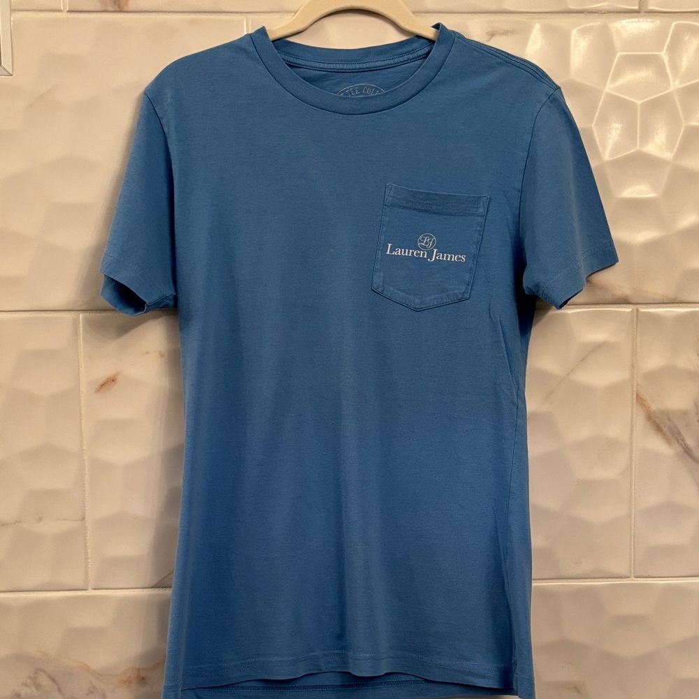 Lauren James Sky Blue Short Sleeve Tee
